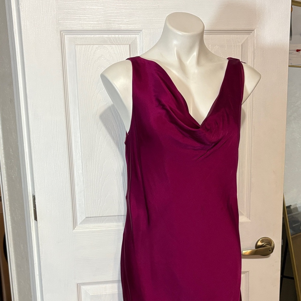 Jones NY Dress Fuchsia Sleeveless Midi Dress